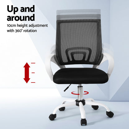 Artiss Office Chair Mesh Computer Gaming Desk Chairs Work Study Mid Back-Furniture &gt; Office &gt; Office &amp; Desk Chairs-PEROZ Accessories