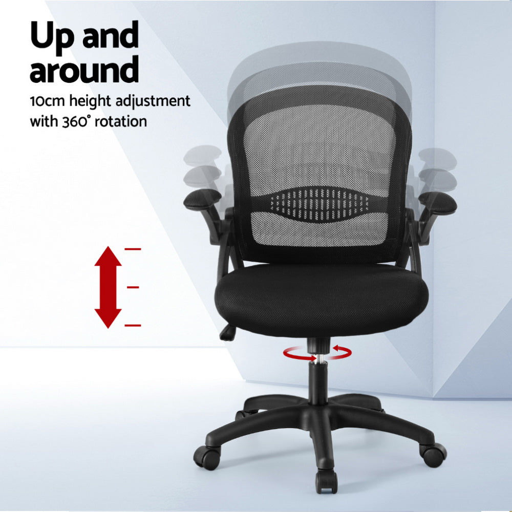 Artiss Mesh Office Chair Computer Gaming Desk Chairs Work Study Mid Back-Furniture &gt; Office &gt; Office &amp; Desk Chairs-PEROZ Accessories