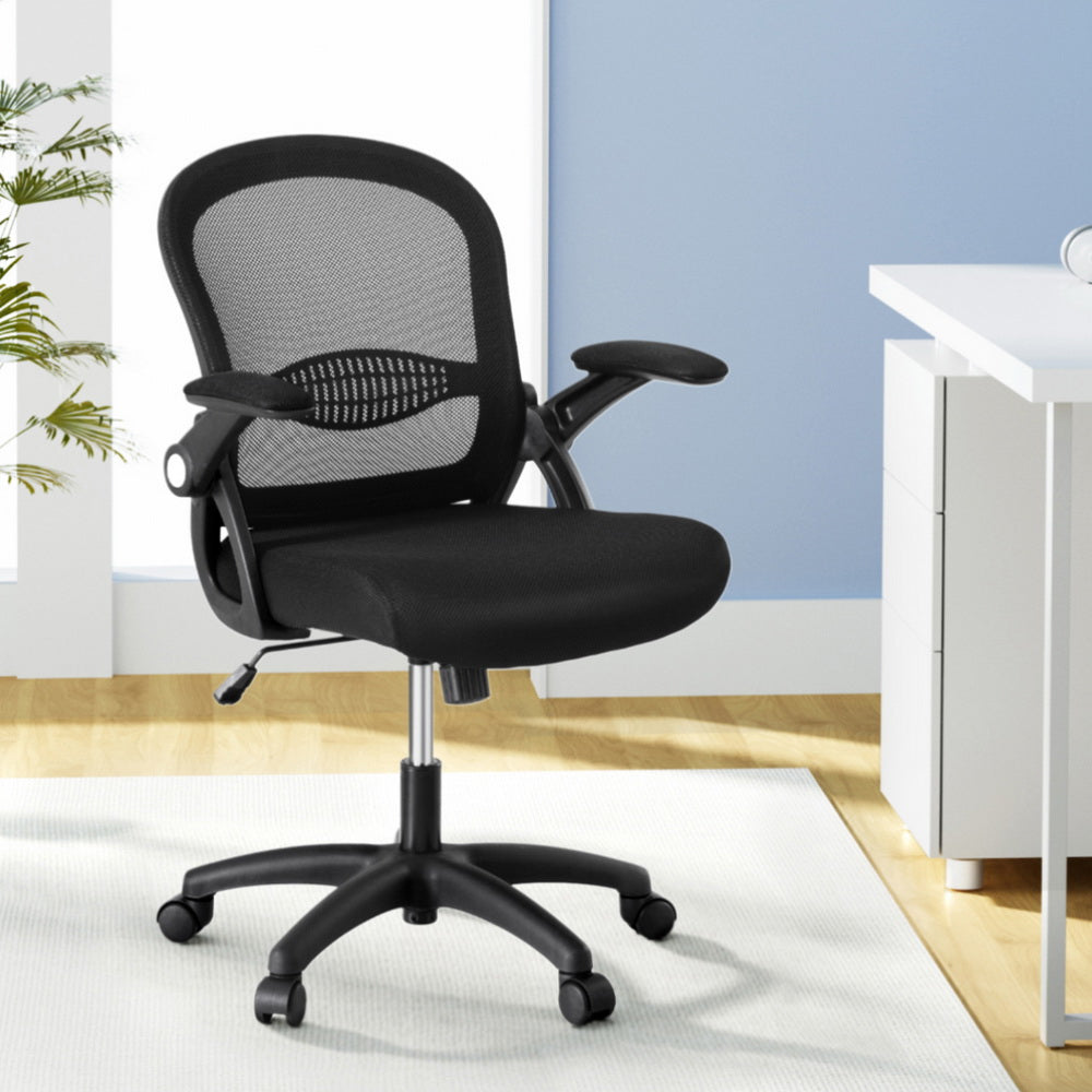 Artiss Mesh Office Chair Computer Gaming Desk Chairs Work Study Mid Back-Furniture &gt; Office &gt; Office &amp; Desk Chairs-PEROZ Accessories