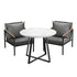 Livsip 3PCS Outdoor Dining Set Table&Sofa Chairs-Outdoor Dining Sets-PEROZ Accessories