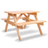 Keezi Kids Outdoor Table and Chairs Picnic Bench Set Children Wooden-Furniture > Outdoor > Outdoor Dining Sets-PEROZ Accessories