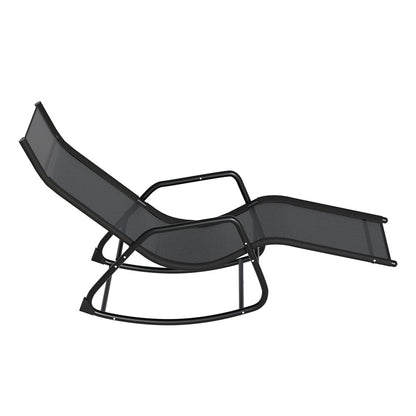 Gardeon Sun Lounge Rocking Chair Outdoor Lounger Patio Furniture Pool Garden-Sun Lounges-PEROZ Accessories