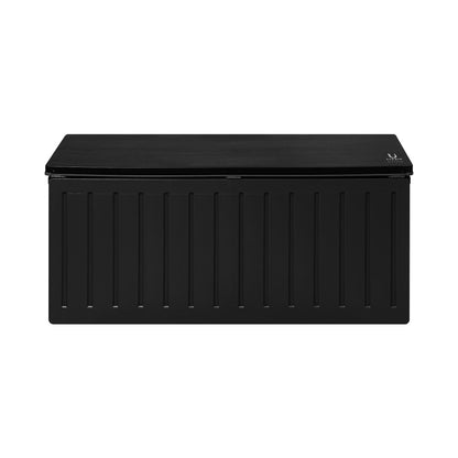 Livsip Outdoor Storage Box Bench 490L Cabinet Container Garden Deck Tool Black-Outdoor Storage Box-PEROZ Accessories