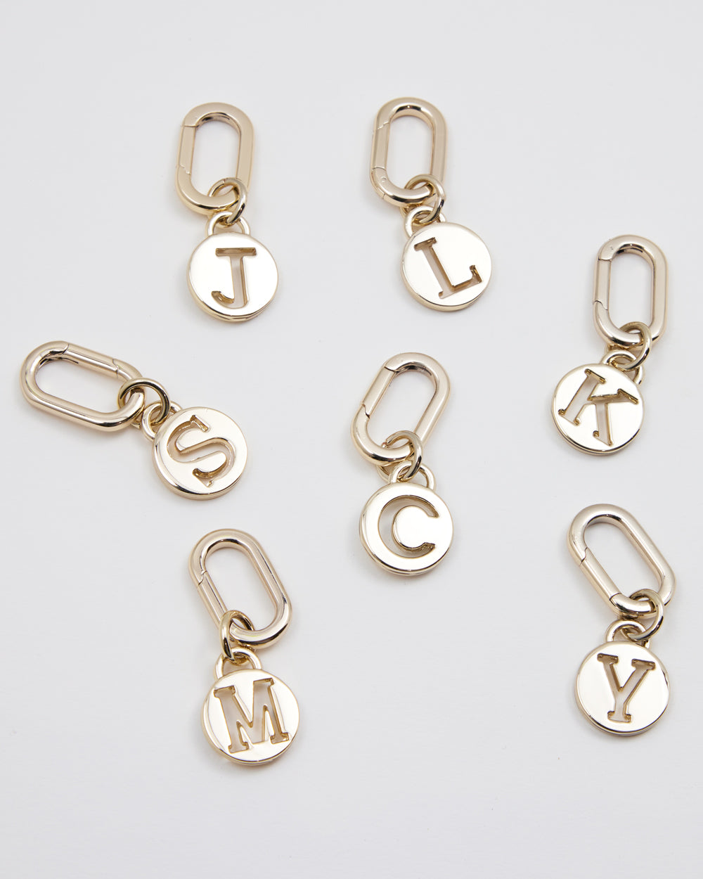 Letter L Charm With Oval Hinge Ring Clip-Accessories-PEROZ Accessories