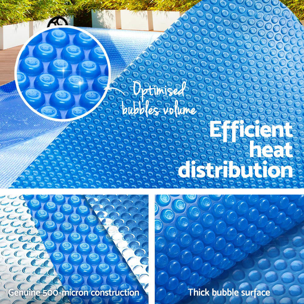 Aquabuddy Pool Cover 500 Micron 10x4m Swimming Pool Solar Blanket Blue-Pool Covers-PEROZ Accessories