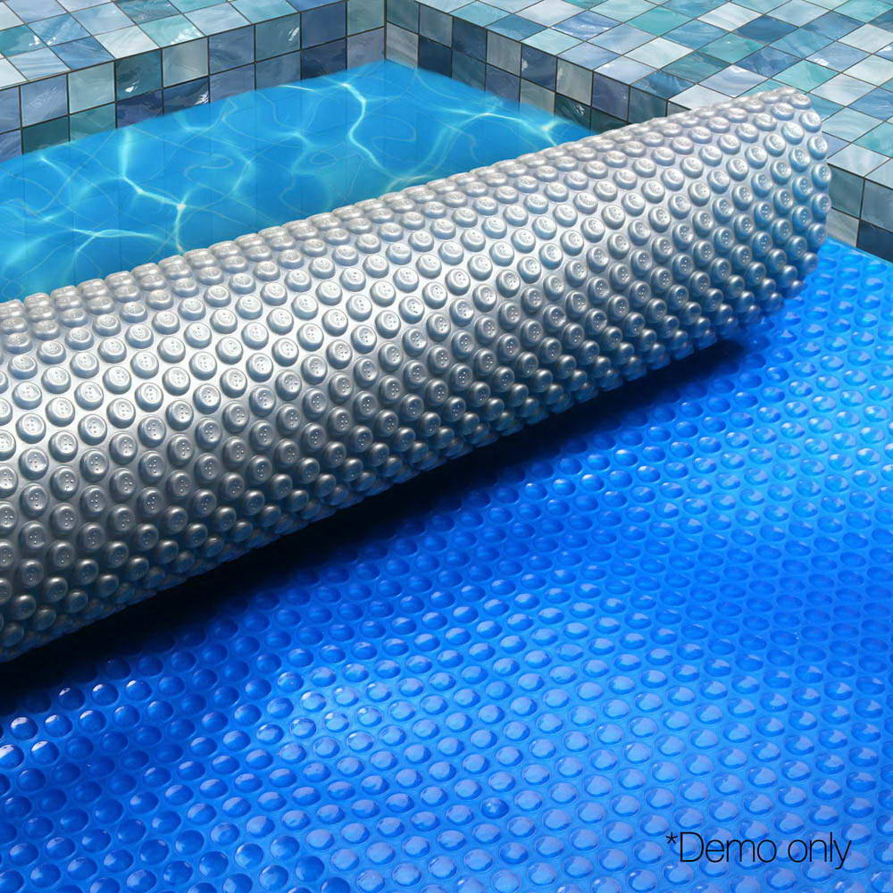 Aquabuddy Pool Cover 500 Micron 9.5x5m Swimming Pool Solar Blanket Blue Silver-Pool Covers-PEROZ Accessories