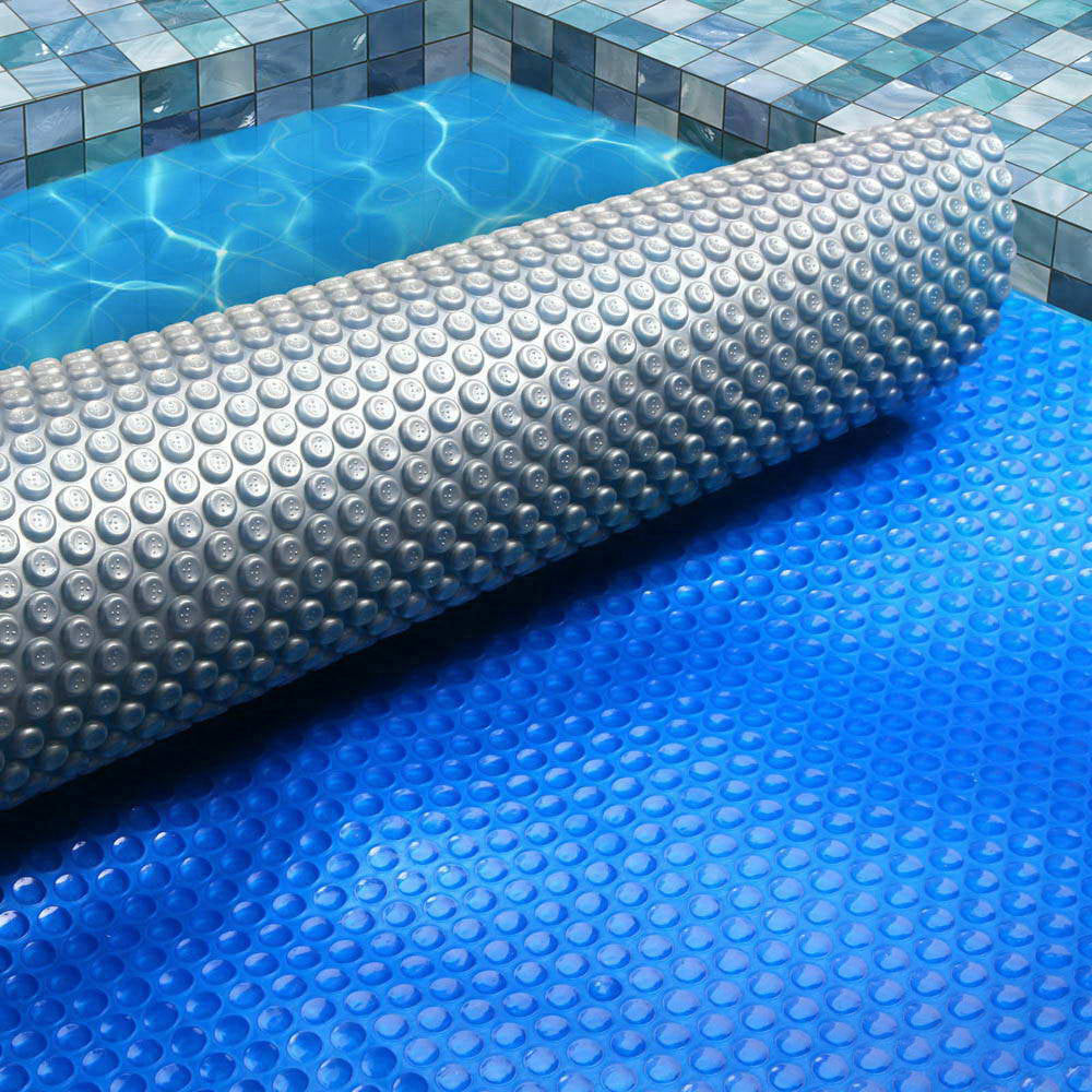 Aquabuddy Pool Cover 500 Micron 9.5x5m Swimming Pool Solar Blanket Blue Silver-Pool Covers-PEROZ Accessories