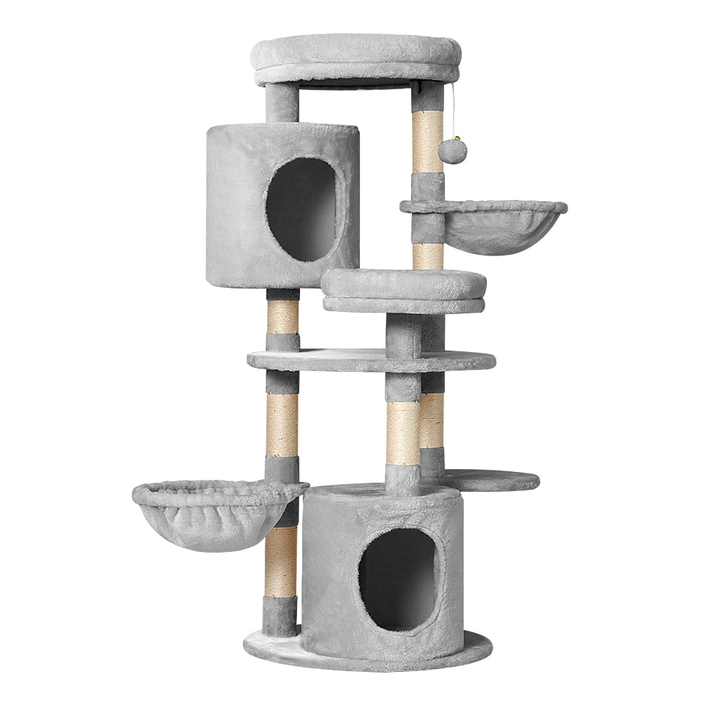 i.Pet Cat Tree 123cm Tower Scratching Post Scratcher Wood Condo House Bed Toys-Cat Trees-PEROZ Accessories