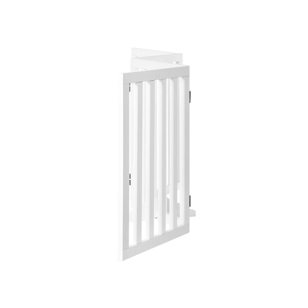 Alopet Wooden Pet Gate Dog Fence Safety Stair Barrier Security Door 4 Panels-Dog Fence-PEROZ Accessories