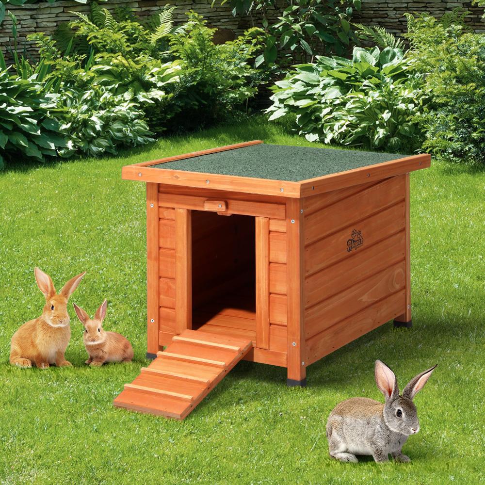 Alopet Cube Rabbit Hutch Wooden Cage Chicken Coop House Enclosure Outdoor Indoor-Wooden Hutch-PEROZ Accessories