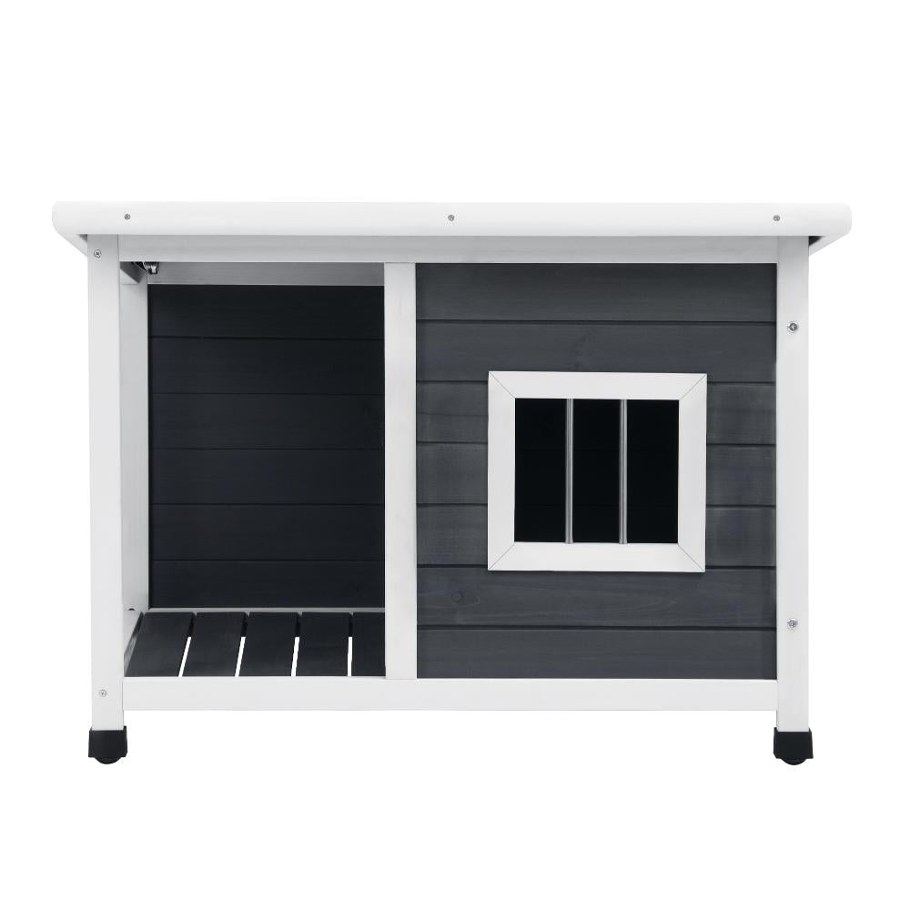 Alopet Dog Kennel House Outdoor Pet Wooden Cage Kennels Indoor Cabin Box Awning-Wooden Kennel-PEROZ Accessories