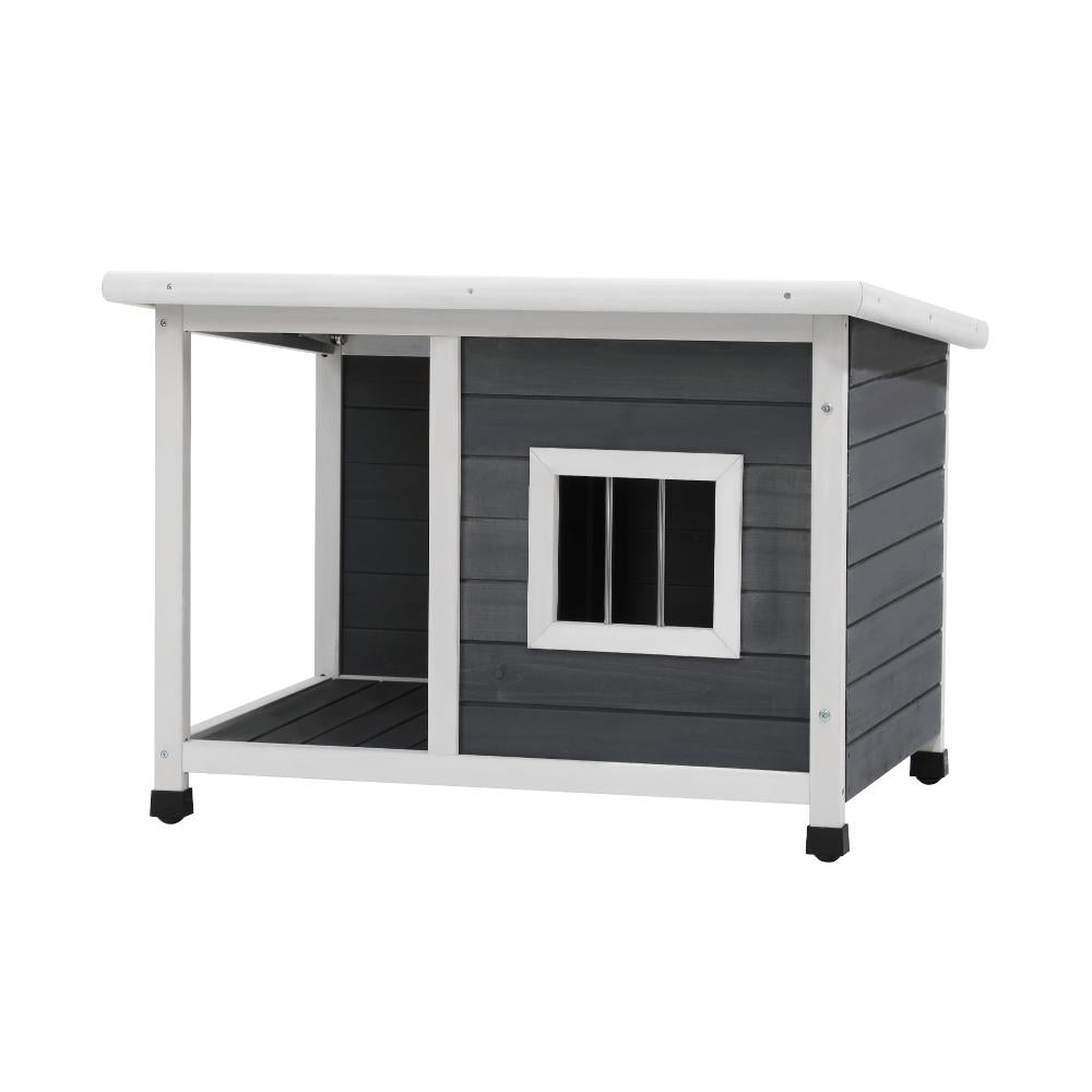 Alopet Dog Kennel House Outdoor Pet Wooden Cage Kennels Indoor Cabin Box Awning-Wooden Kennel-PEROZ Accessories