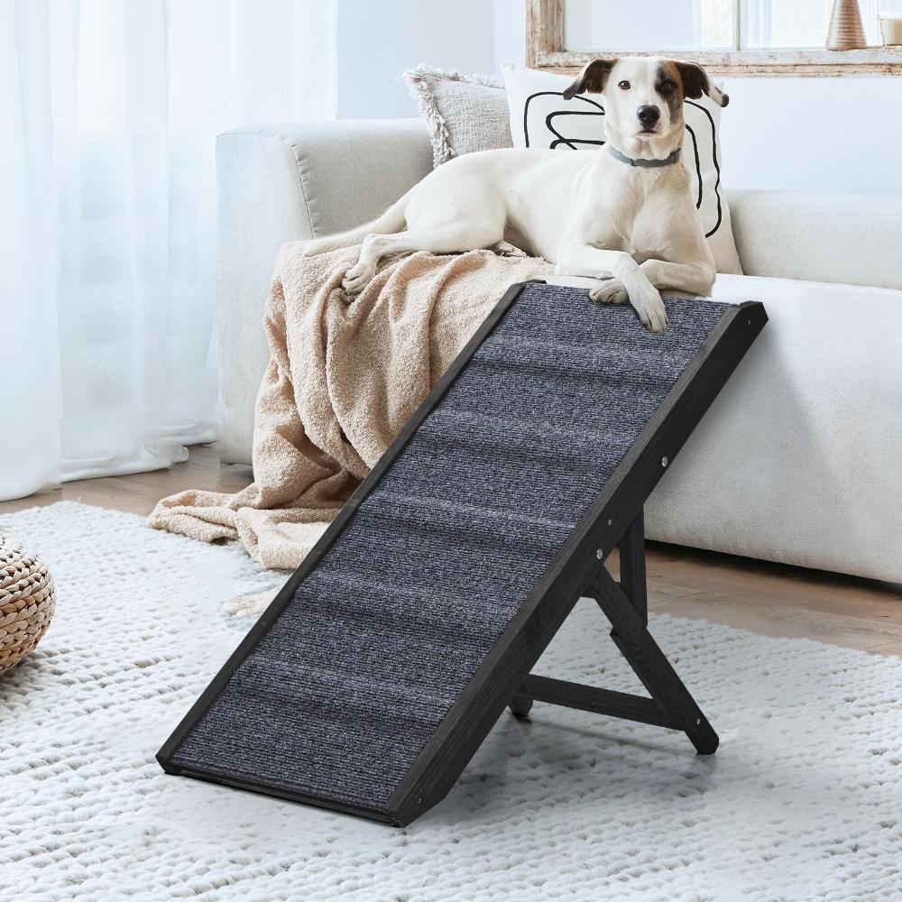 Alopet Dog Pet Ramp Adjustable Height Dogs Stairs Bed Sofa Car Foldable 90cm-Pet Product-PEROZ Accessories