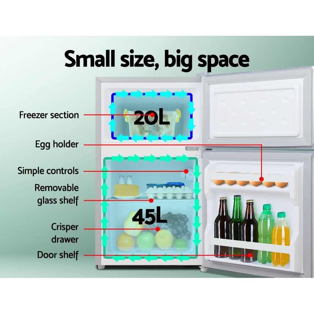 Glacio 65L Portable Fridge Freezer Bar Upright 12V/24V/240V Camping Caravan-Fridges-PEROZ Accessories