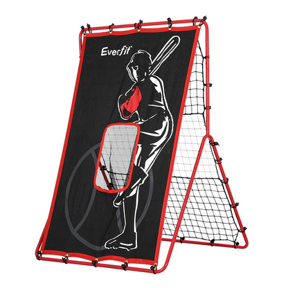 Everfit Baseball Net Rebound Pitching Kit Target Hitter 2 in 1 Training Aid-Sports &amp; Fitness &gt; Ball Sports &gt; Basketball &amp; Basketball Accessories-PEROZ Accessories