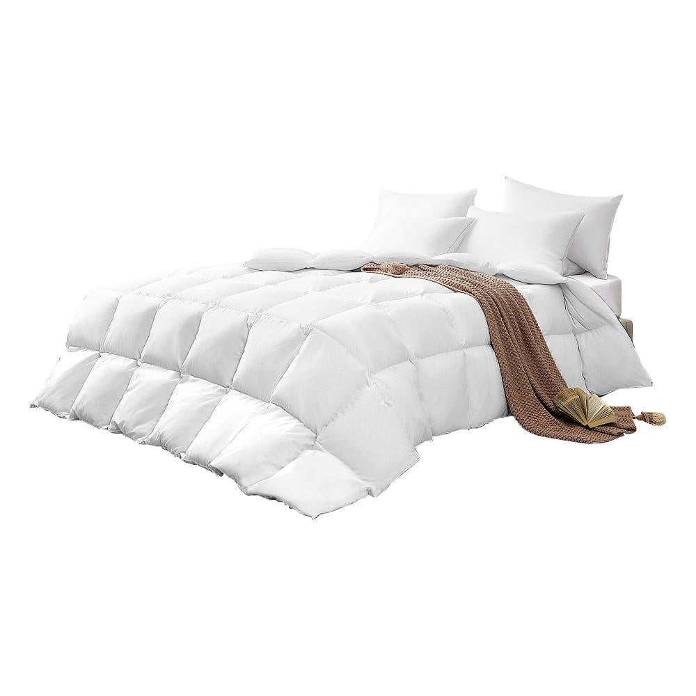 Bedra 500GSM Quilt Double Goose Down Duvet All Season Doona Blanket-Quilts-PEROZ Accessories