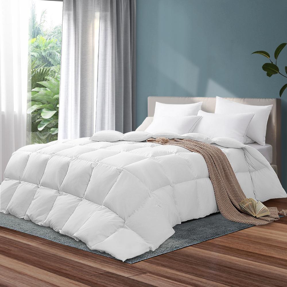 Bedra 700GSM Goose Down Quilt Doona Duvet Blanket Super King-Quilts-PEROZ Accessories