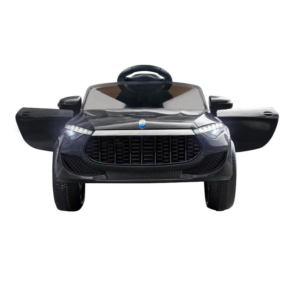 Rigo Kids Electric Ride On Car Toys Cars Horn Music Remote Control 12V Black-Ride on Toys - Cars-PEROZ Accessories