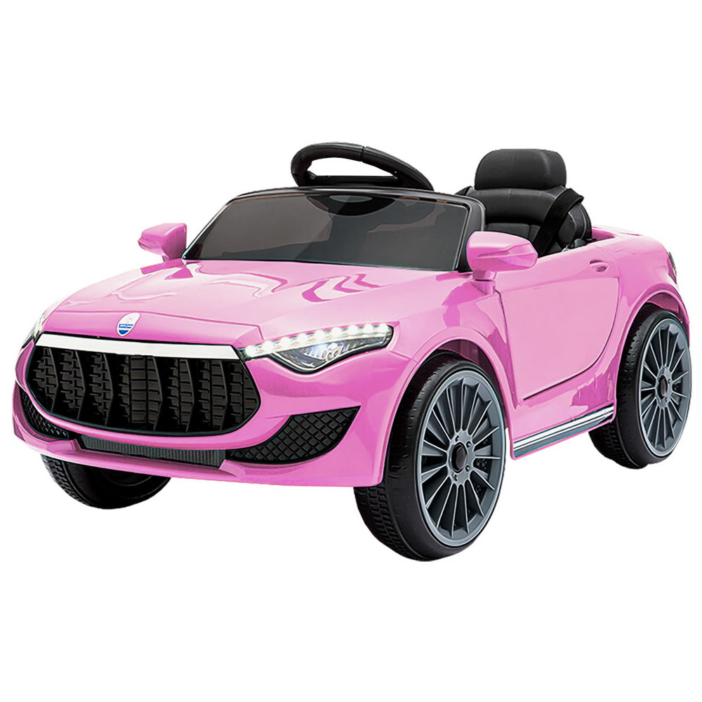 Rigo Kids Electric Ride On Car Toys Cars Headlight Music Remote Control 12V Pink-Ride on Toys - Cars-PEROZ Accessories