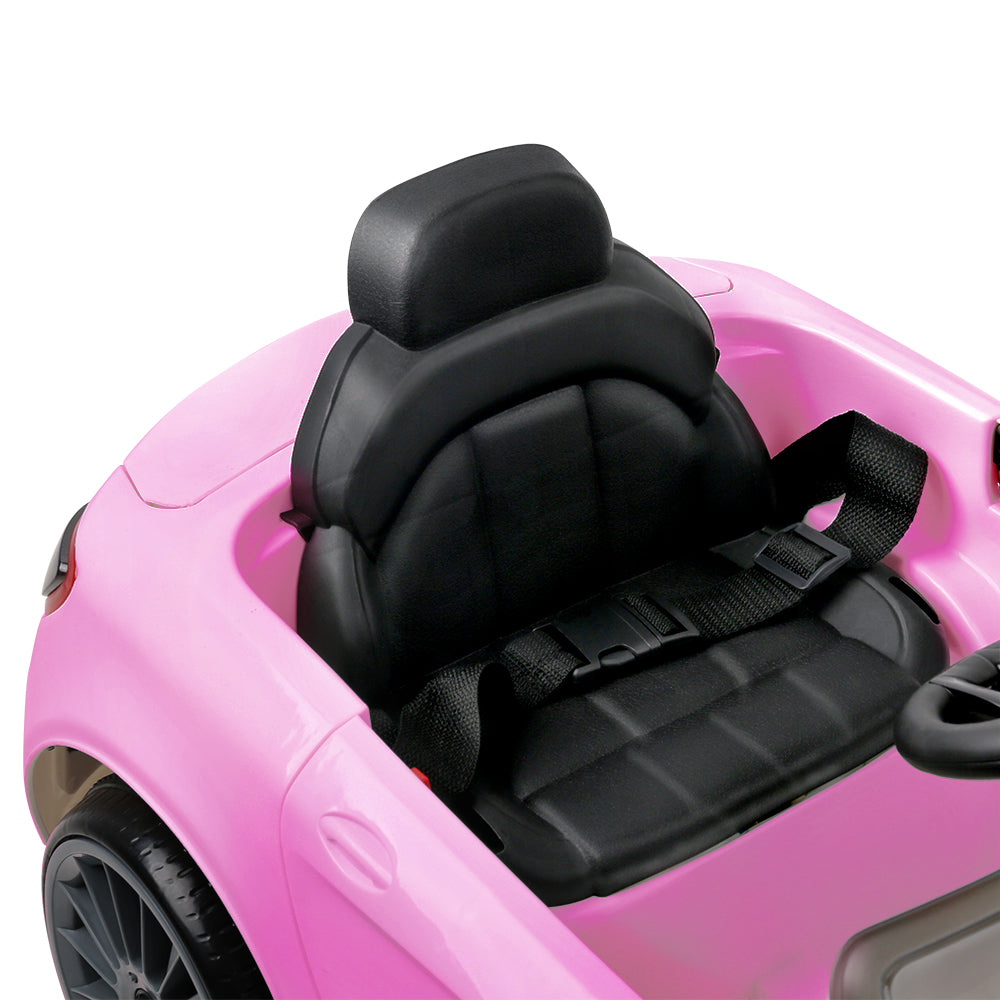 Rigo Kids Electric Ride On Car Toys Cars Headlight Music Remote Control 12V Pink-Ride on Toys - Cars-PEROZ Accessories