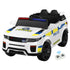 Rigo Kids Electric Ride On Patrol Police Car Horn Music Remote White-Ride on Toys - Cars-PEROZ Accessories