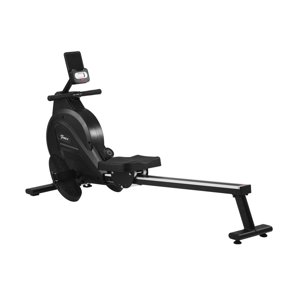 Finex Rowing Machine Rower Magnetic Resistance Black-Rowing Machine-PEROZ Accessories