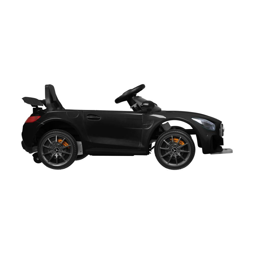 Kids Ride On Car Mercedes-Benz AMG GTR Licensed Remote Electric Toy Gift 12V Black-Ride On Car-PEROZ Accessories