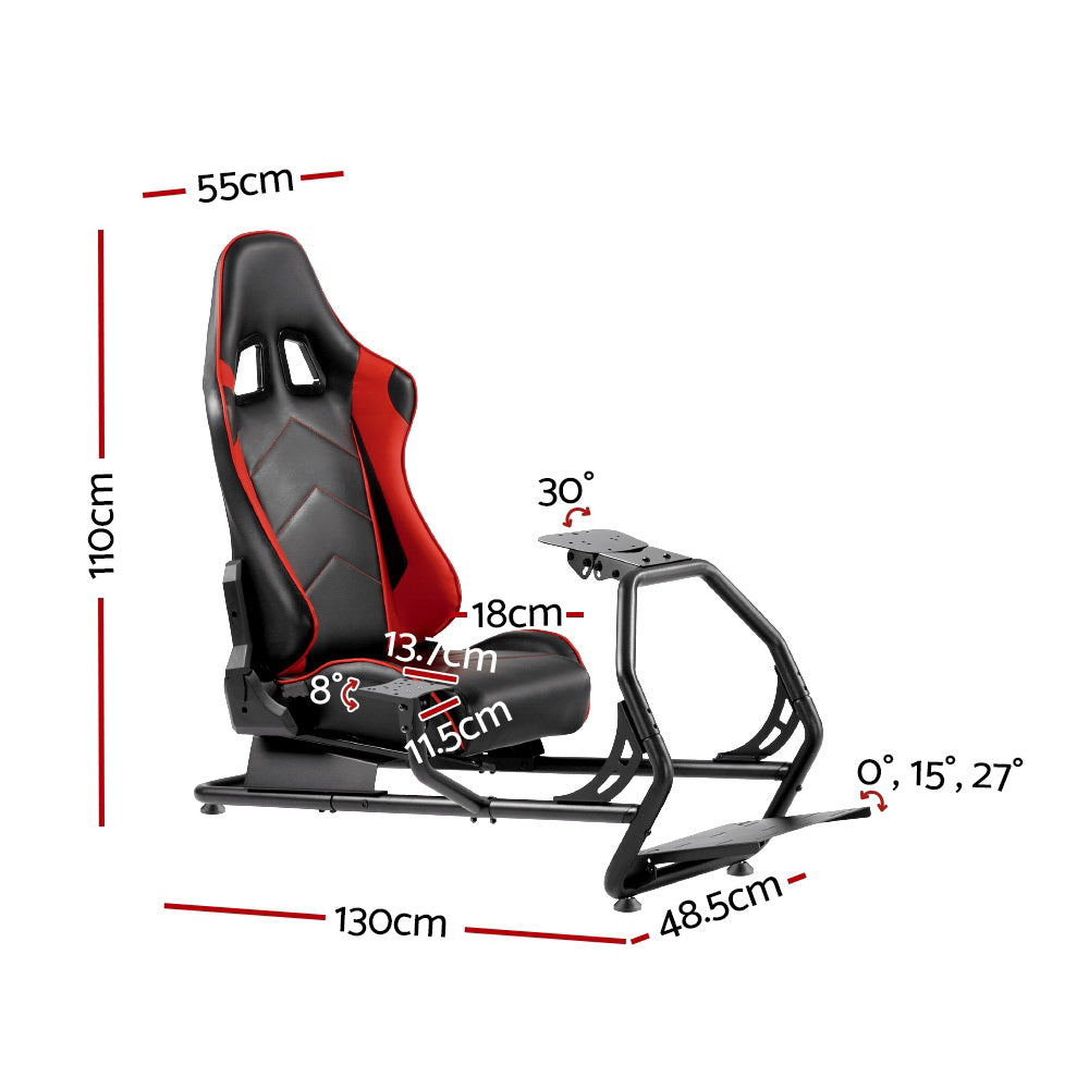 Artiss Racing Simulator Cockpit-Furniture &gt; Bar Stools &amp; Chairs-PEROZ Accessories