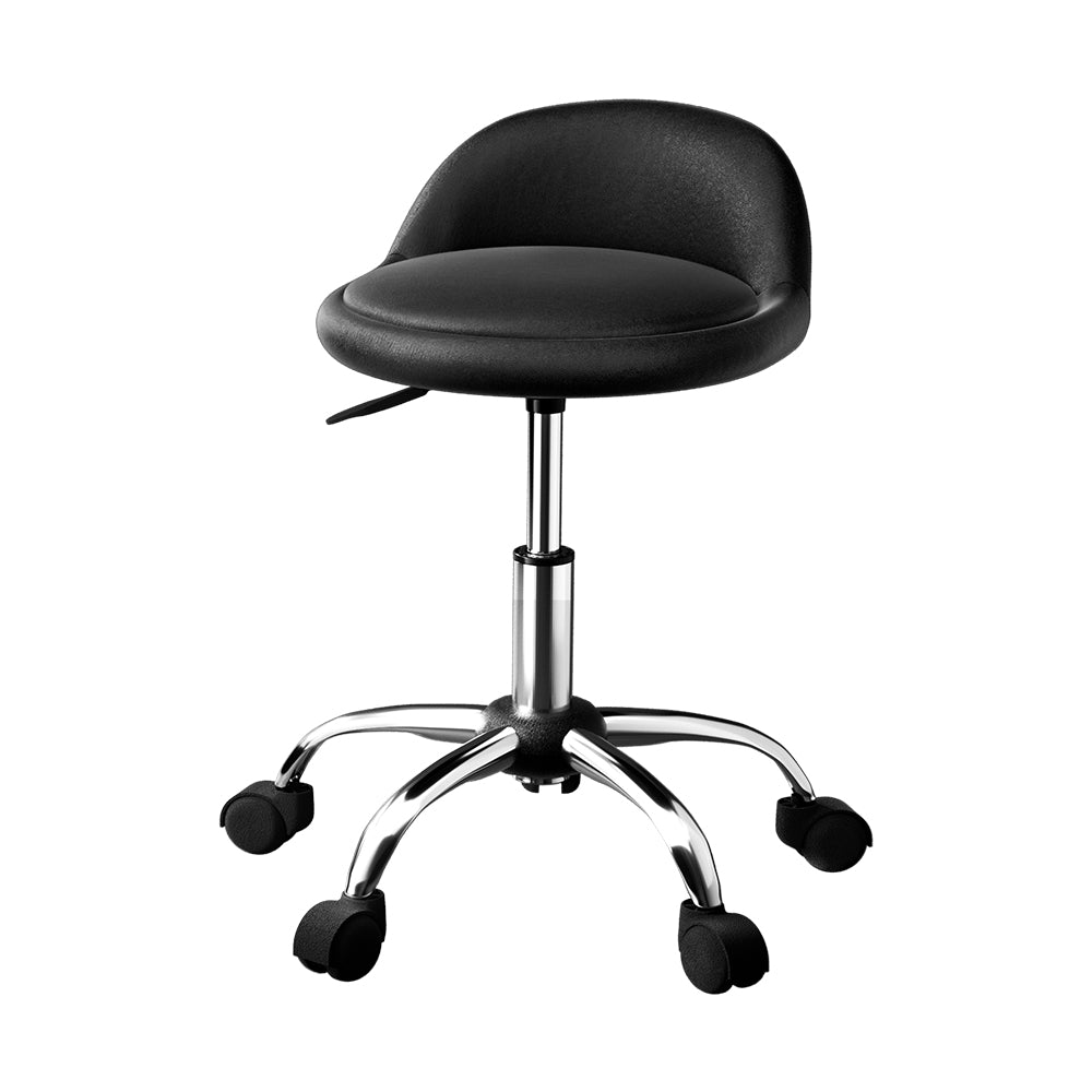 Artiss Salon Stool Swivel Chair Backrest Chairs-Furniture &gt; Bar Stools &amp; Chairs-PEROZ Accessories