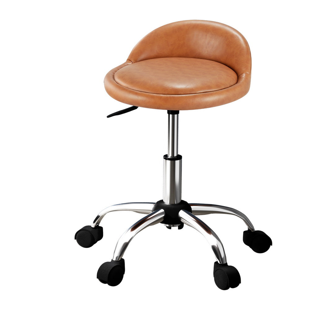 Artiss Salon Stool Swivel Chair Backrest Chairs-Furniture &gt; Bar Stools &amp; Chairs-PEROZ Accessories