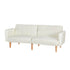 Artiss Sofa Bed 3 Seater Tilted Faux Linen Beige-Furniture > Living Room-PEROZ Accessories