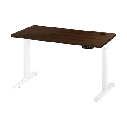 OIKITURE Sit Stand Desk Motorised Standing Desk Adjustable Table 160cm Lenght White and WN-Standing Desk-PEROZ Accessories