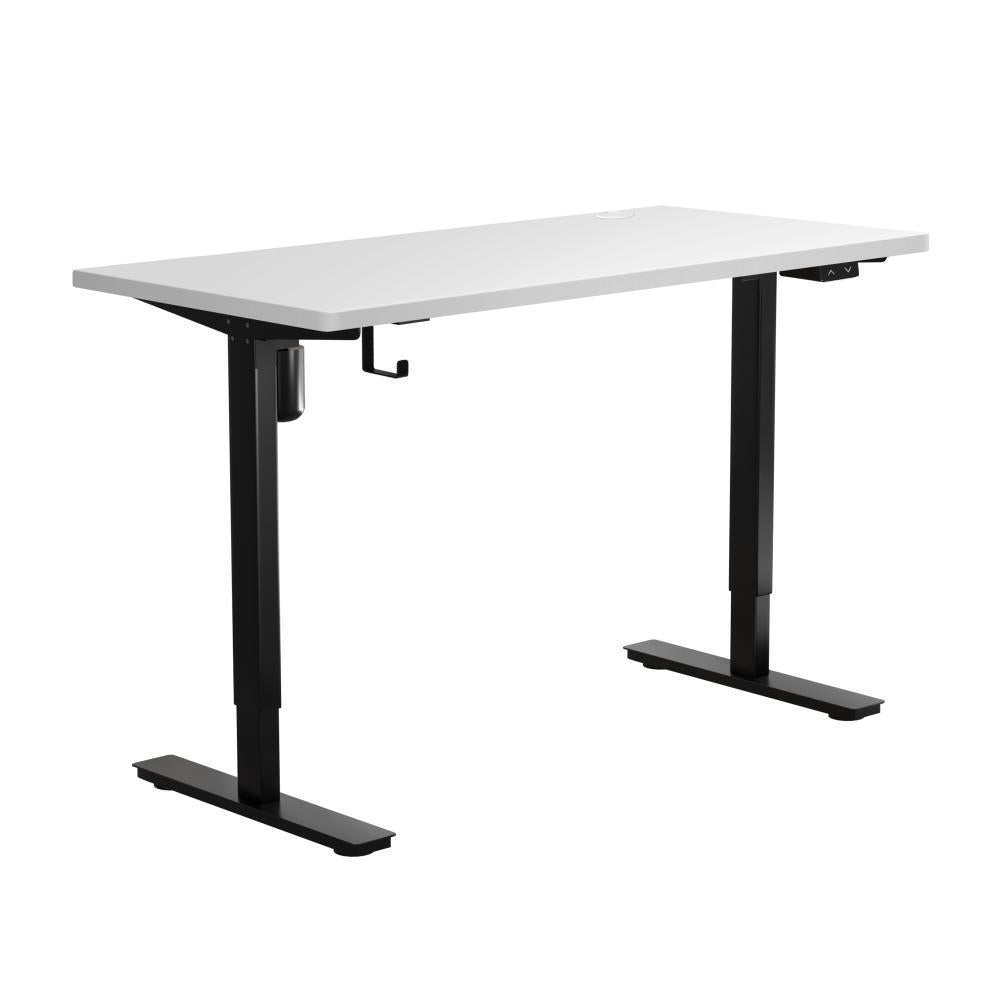 Oikiture Electric Standing Desk Single Motor Height Adjustable Sit Stand Table - 1400mm x 700mm-Standing Desks-PEROZ Accessories