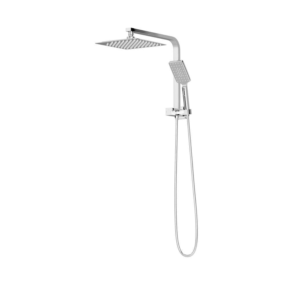 Welba 10&quot; Rain Shower Head Set Square 3-Mode Handheld Shower Gooseneck Chrome-Shower Heads-PEROZ Accessories