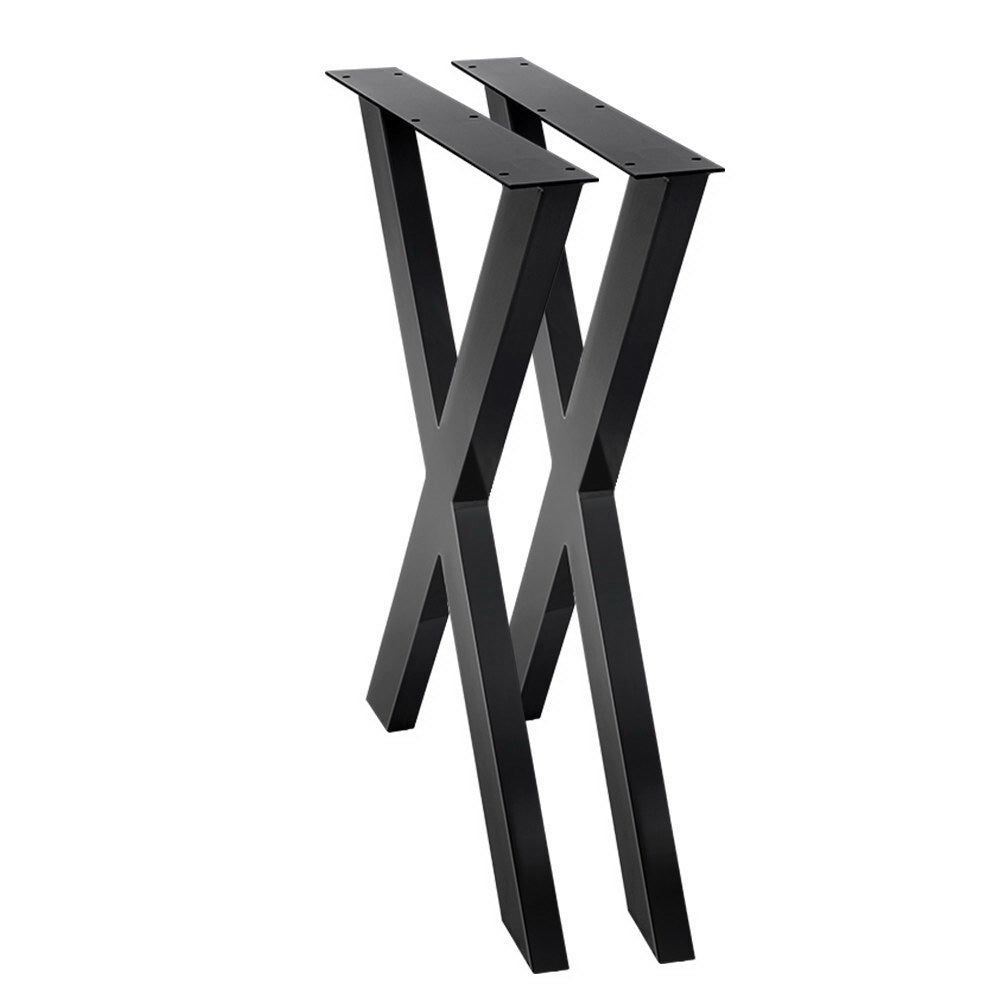 Artiss Metal Table Legs DIY X-shaped 71X60CM Set of 2-Furniture &gt; Dining-PEROZ Accessories