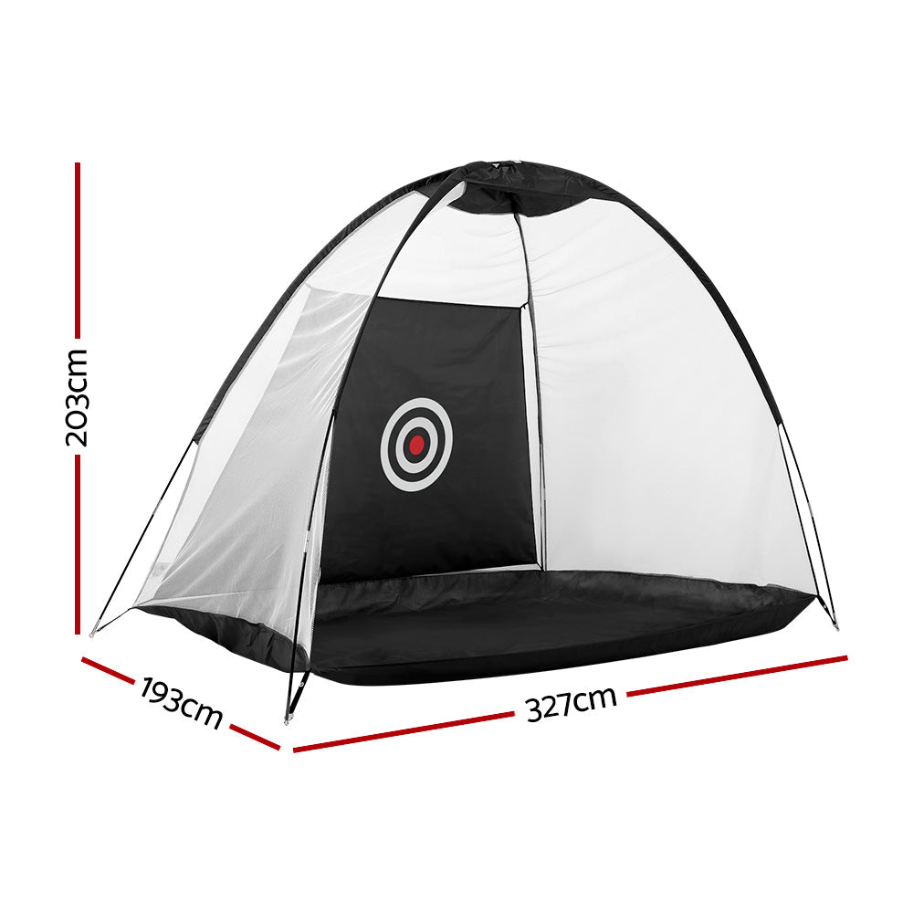 Everfit 3M Golf Practice Net Portable Training Aid Driving Target Tent Black-Sports &amp; Fitness &gt; Golf &gt; Golf Training Aids-PEROZ Accessories