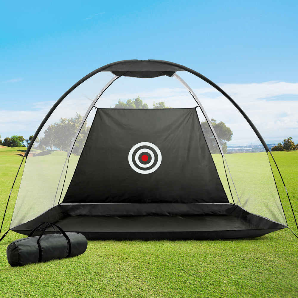 Everfit 3M Golf Practice Net Portable Training Aid Driving Target Tent Black-Sports &amp; Fitness &gt; Golf &gt; Golf Training Aids-PEROZ Accessories