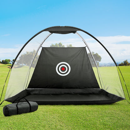 Everfit 3M Golf Practice Net Portable Training Aid Driving Target Tent Black-Sports &amp; Fitness &gt; Golf &gt; Golf Training Aids-PEROZ Accessories