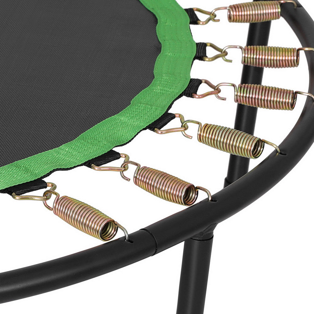 Everfit 48inch Round Fitness Trampoline Rebounder Adjustable Handrail Green-Sports &amp; Fitness &gt; Trampolines &gt; Trampolines &amp; Accessories-PEROZ Accessories