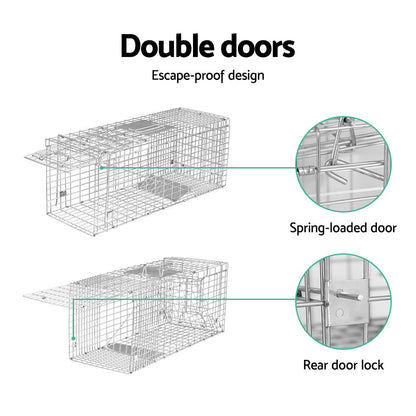 Gardeon Animal Trap Cage Possum 79x28cm-Pet Care &gt; Coops &amp; Hutches-PEROZ Accessories