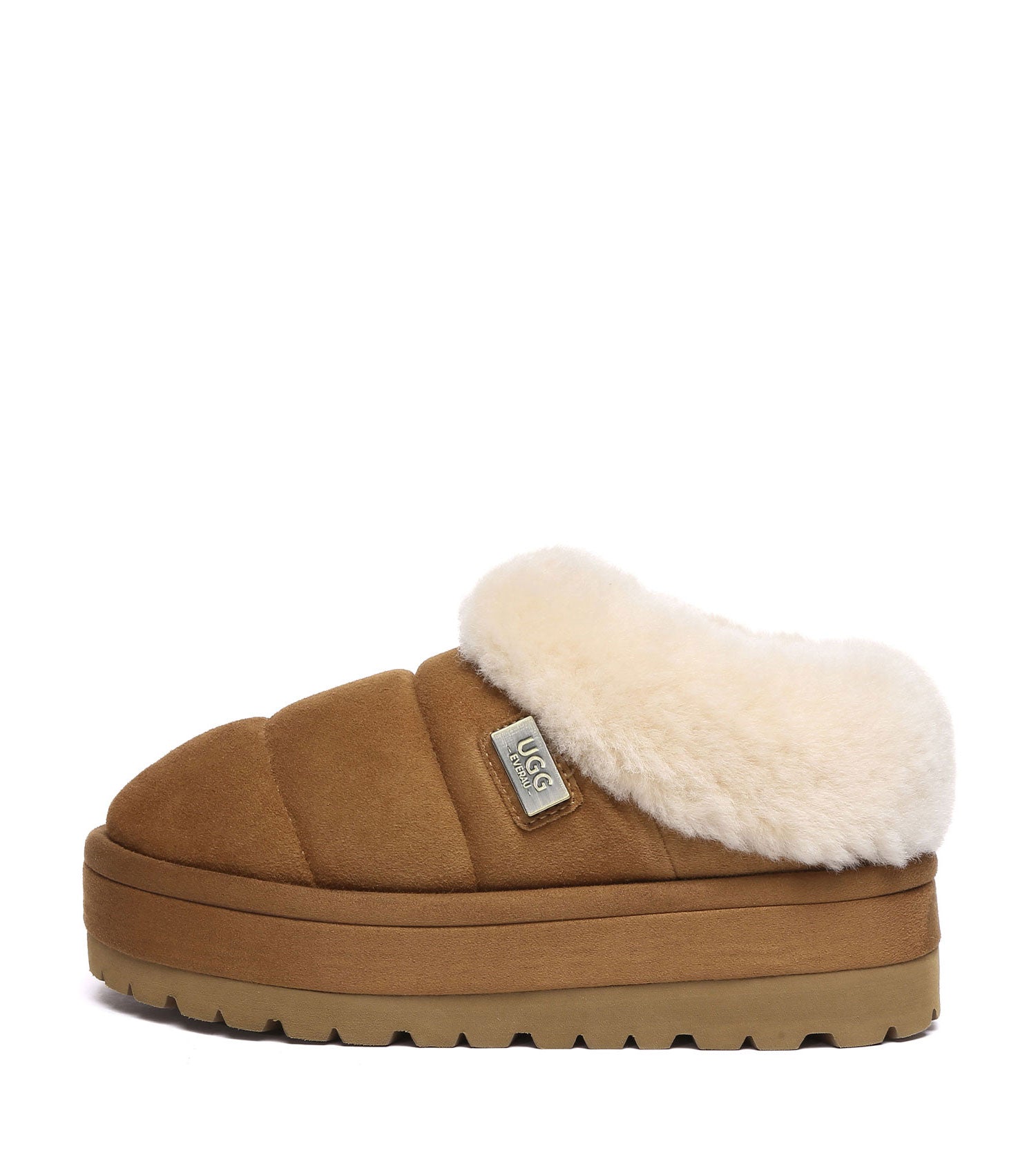 UGG EVERAU Ulrika Platform Slippers - UEA2002-Slippers-PEROZ Accessories