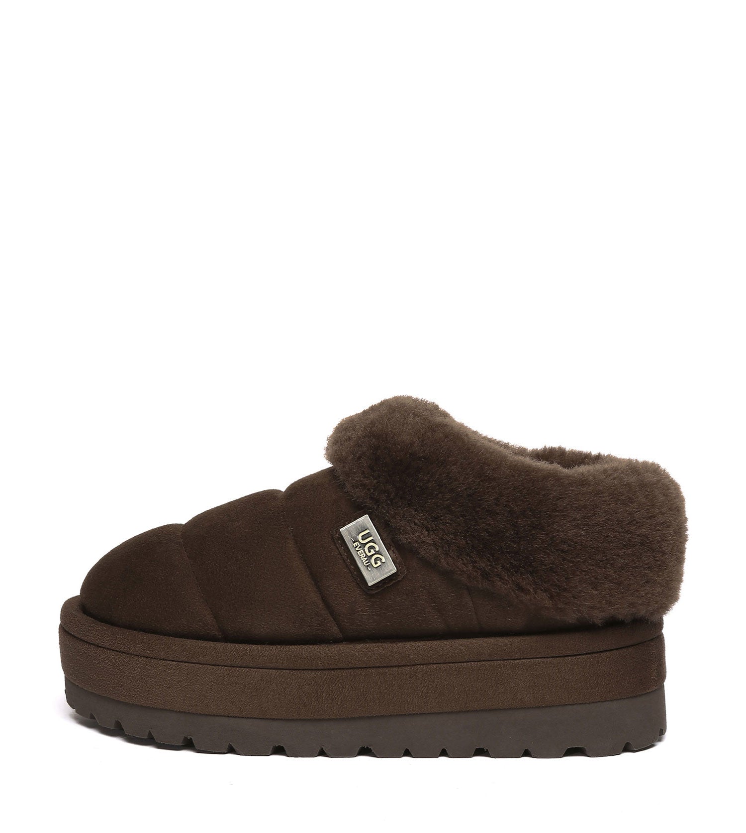 UGG EVERAU Ulrika Platform Slippers - UEA2002-Slippers-PEROZ Accessories