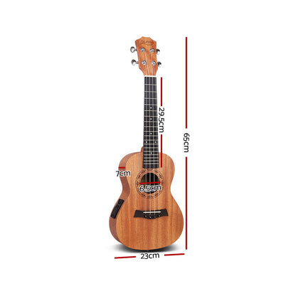 Alpha 26&quot; Ukulele Equaliser Natural Mahogany Tenor Beginner Gift w/ Bag-Audio &amp; Video &gt; Musical Instrument &amp; Accessories-PEROZ Accessories