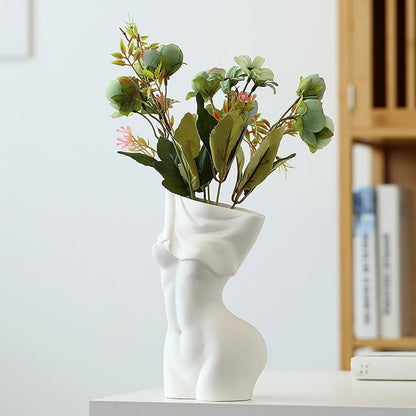 Feminine Body Vase Ceramic Home Decor-Home &amp; Garden &gt; Decor &gt; Vases &amp; Table Decor-PEROZ Accessories