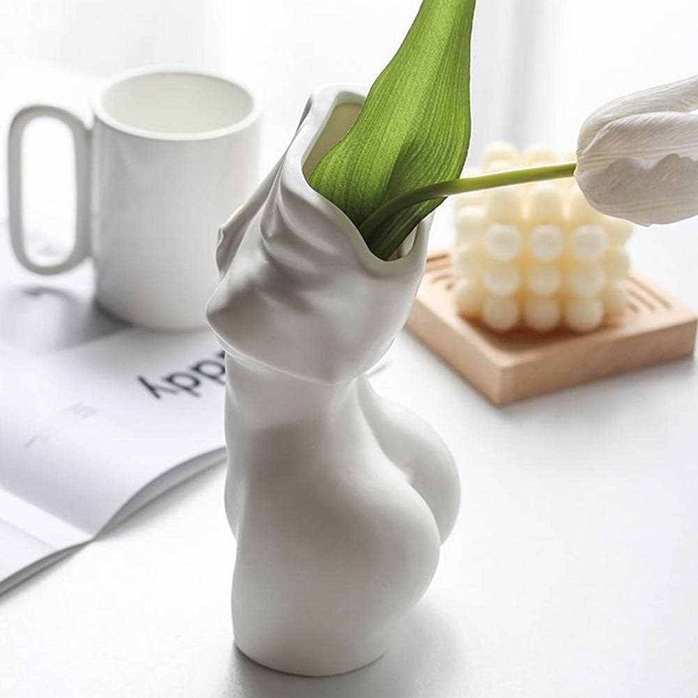 Feminine Body Vase Ceramic Home Decor-Home &amp; Garden &gt; Decor &gt; Vases &amp; Table Decor-PEROZ Accessories