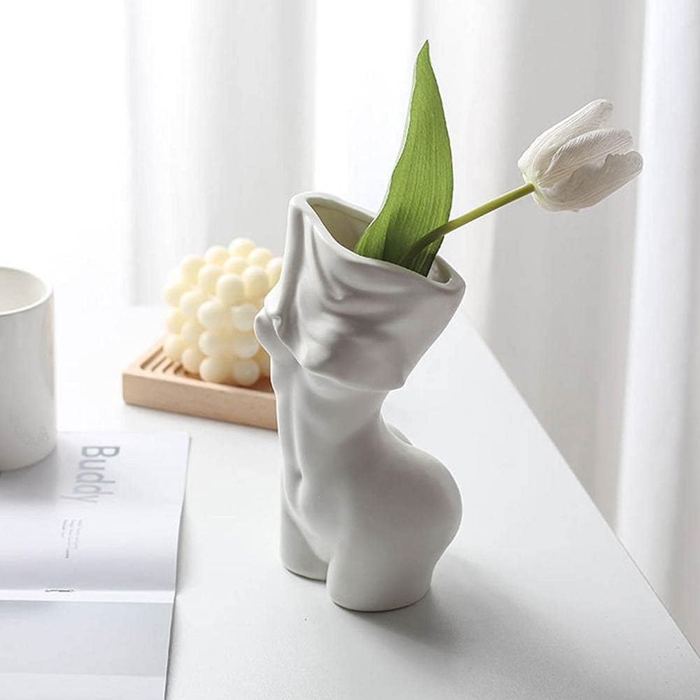 Feminine Body Vase Ceramic Home Decor-Home &amp; Garden &gt; Decor &gt; Vases &amp; Table Decor-PEROZ Accessories