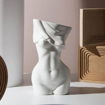 Feminine Body Vase Ceramic Home Decor-Home &amp; Garden &gt; Decor &gt; Vases &amp; Table Decor-PEROZ Accessories