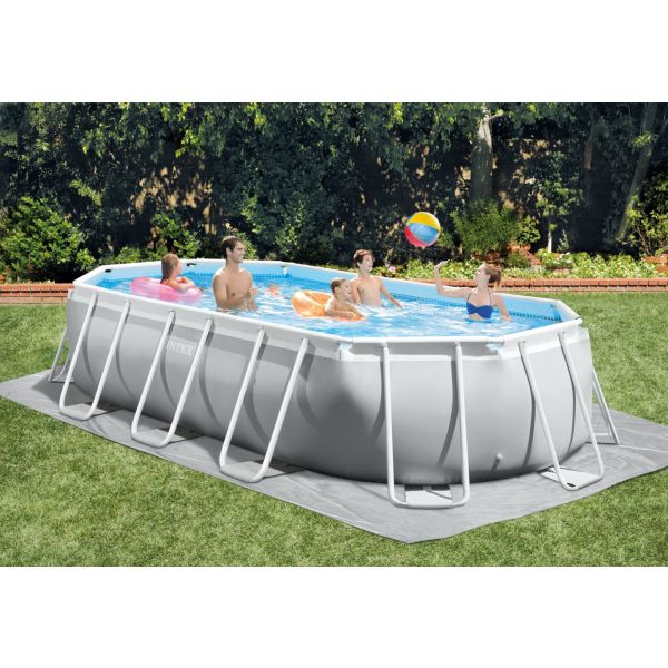 INTEX 5.03M X 2.74M X 1.22M PRISM FRAME OVAL POOL SET-Home &amp; Garden &gt; Pool &amp; Accessories &gt; Swimming Pools-PEROZ Accessories