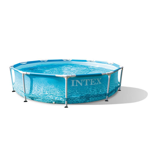 INTEX BEACHSIDE METAL FRAME POOL SET-Home &amp; Garden &gt; Pool &amp; Accessories &gt; Swimming Pools-PEROZ Accessories