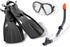 INTEX REEF RIDEr mask and snorkel sports set-Outdoor Recreation > Boating > Boating Accessories-PEROZ Accessories